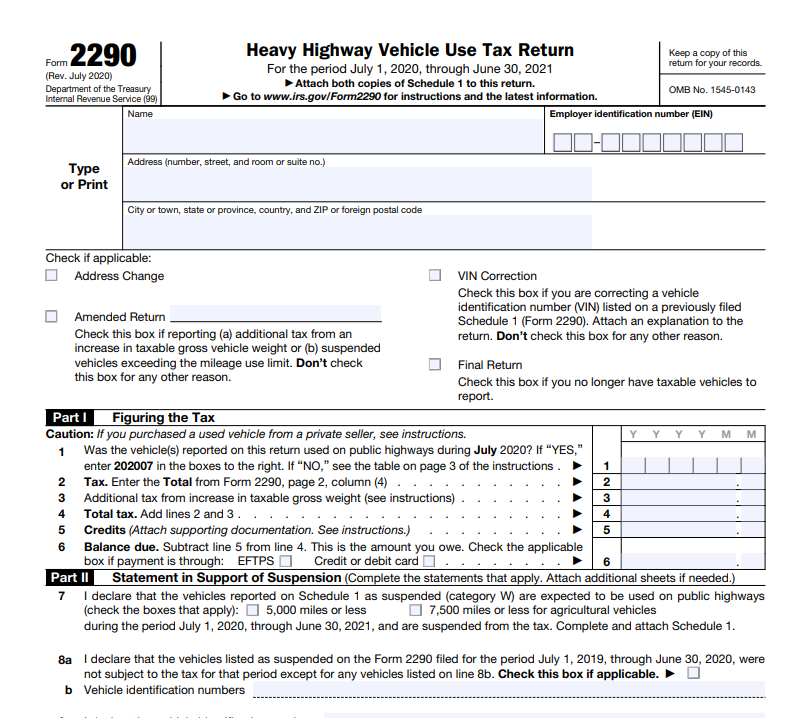 Form 2290 Electronic Filing Software 2290 Online Filing